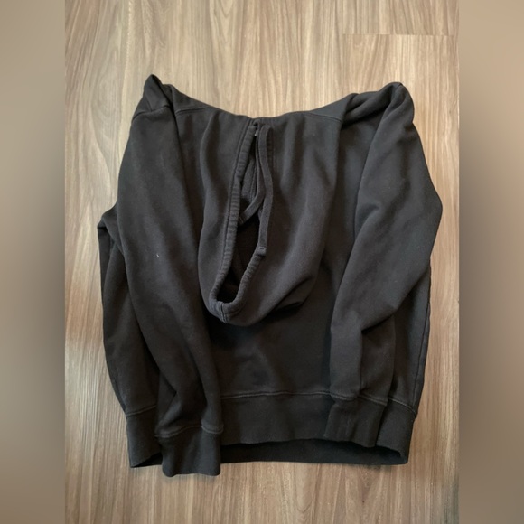 GAP Boys Black Fleece lined Hoodie Sweatshirt with Logo size M - Picture 5 of 5